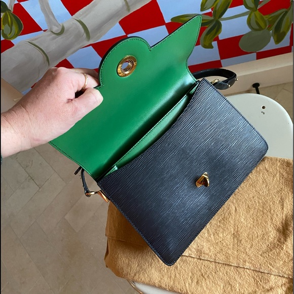 Louis Vuitton Sac Friedland Black and Green Epi Leather - Picture 8 of 15